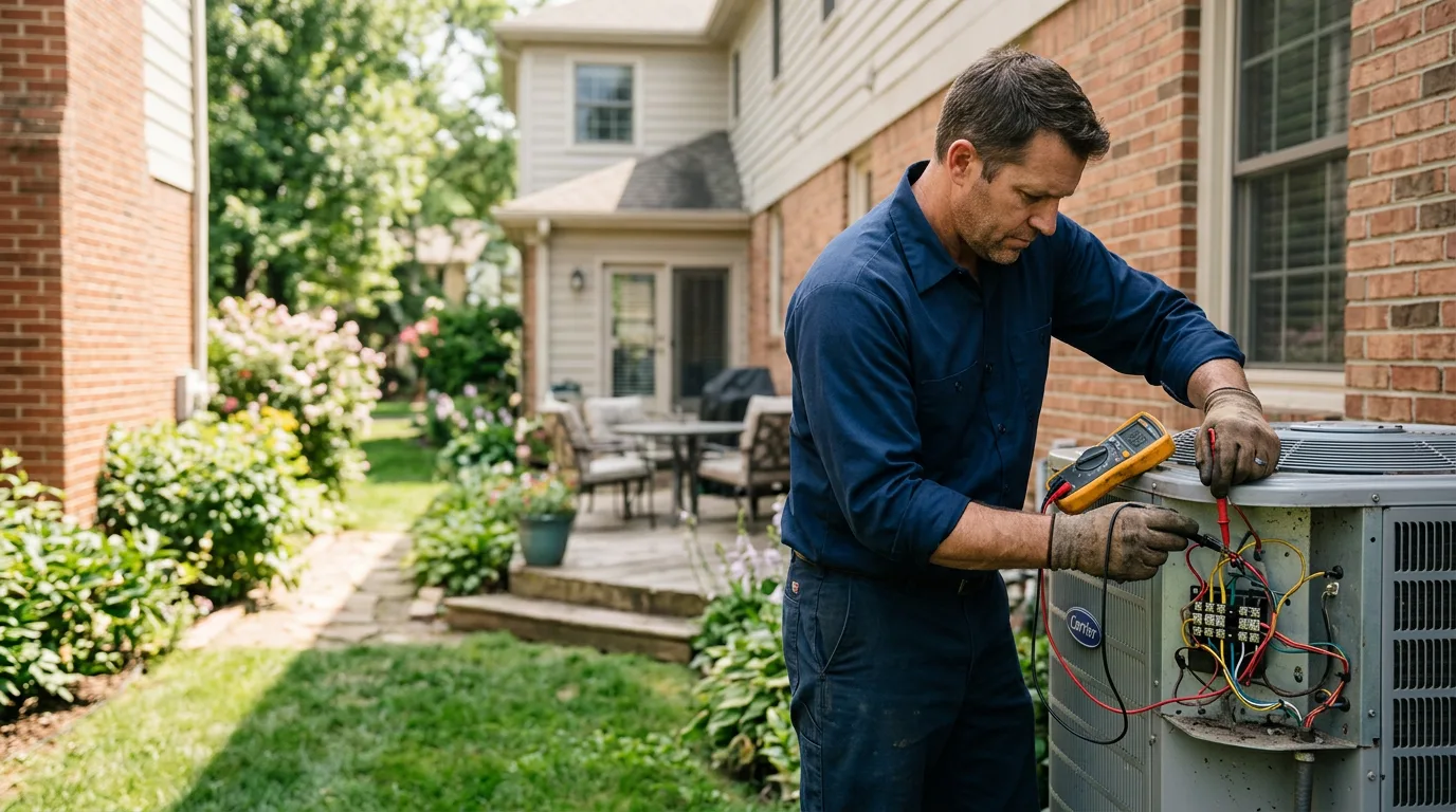 HVAC technician working near Seatonville, IL